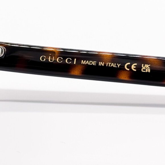 NEW GG0746S 003 UNISEX DARK GREEN HAVANA SUNGLASSES GUCCI - Picture 10 of 11